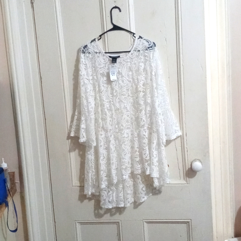 Ashley Stewart lace shirt size 26/28